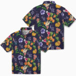 Hibiscus And Fruit Navy Blue Colorado Rockies Hawaiian Shirt