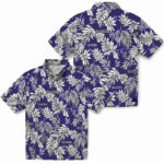 Tropical Leaf Blue White Colorado Rockies Hawaiian Shirt