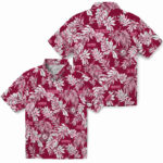 Tropical Leaf Crimson White Alabama Crimson Tide Hawaiian Shirt