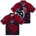 Customized Star Stripes Blue Houston Texans Hawaiian Shirt