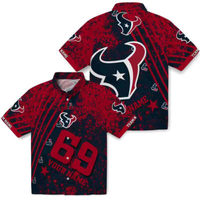 Customized Star Stripes Blue Houston Texans Hawaiian Shirt