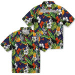 Customized Tropical Toucan Blue Green Virginia Cavaliers Hawaiian Shirt