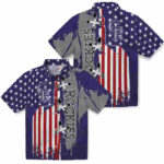 Stitched Flag Blue Colorado Rockies Hawaiian Shirt