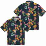 Hibiscus And Fruit Navy Blue Baylor Bears Hawaiian Shirt