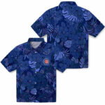 Jungle Vibes Blue Chicago Cubs Hawaiian Shirt