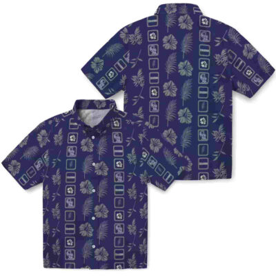 Framed Floral Blue Colorado Rockies Hawaiian Shirt