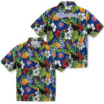 Customized Tropical Toucan Blue Green Chicago Cubs Hawaiian Shirt