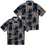 Tribal Symbols Navy Blue Auburn Tigers Hawaiian Shirt