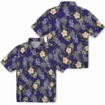 Palm Tree Flower Blue Colorado Rockies Hawaiian Shirt