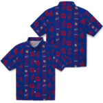 Framed Floral Blue Buffalo Bills Hawaiian Shirt