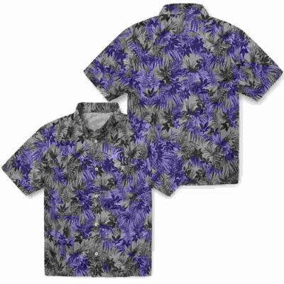 Leafy Pattern Blue Colorado Rockies Hawaiian Shirt