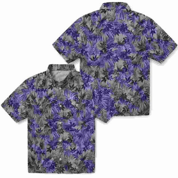 Leafy Pattern Blue Colorado Rockies Hawaiian Shirt