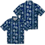 Framed Floral Blue BYU Cougars Hawaiian Shirt