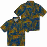 Leafy Palms Blue California Golden Bears Hawaiian Shirt