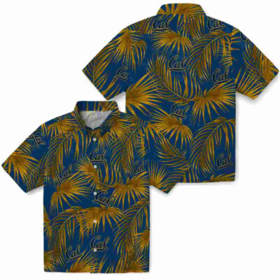 Leafy Palms Blue California Golden Bears Hawaiian Shirt