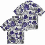 Tropical Plants Blue White Colorado Rockies Hawaiian Shirt