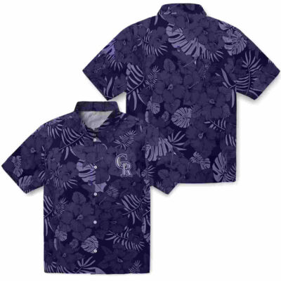 Jungle Vibes Blue Colorado Rockies Hawaiian Shirt