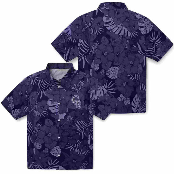 Jungle Vibes Blue Colorado Rockies Hawaiian Shirt