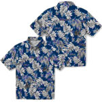 Tropical Leaf Blue White California Golden Bears Hawaiian Shirt