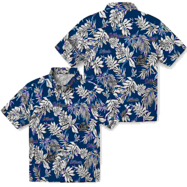 Tropical Leaf Blue White California Golden Bears Hawaiian Shirt