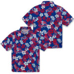 Tropical Floral Blue Buffalo Bills Hawaiian Shirt