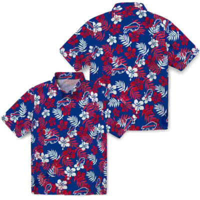 Tropical Floral Blue Buffalo Bills Hawaiian Shirt