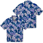 Tropical Leaf Blue White Buffalo Bills Hawaiian Shirt