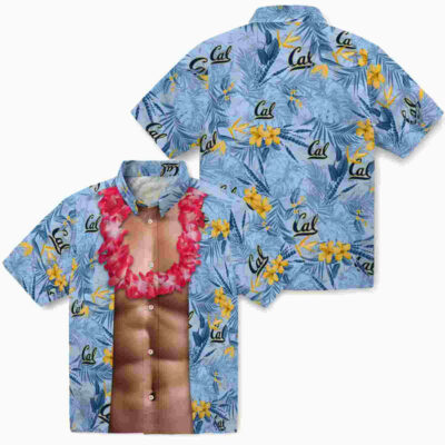 Chest Illusion Blue California Golden Bears Hawaiian Shirt