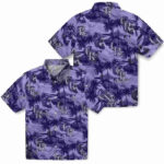 Coastal Palms Blue Colorado Rockies Hawaiian Shirt