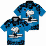 Snoopy Surf Blue White Carolina Panthers Hawaiian Shirt